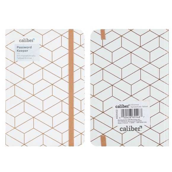 ๐ท๏ธ Caliber password keeper hard cover abstract mini journal for purse - Picture 3 of 12